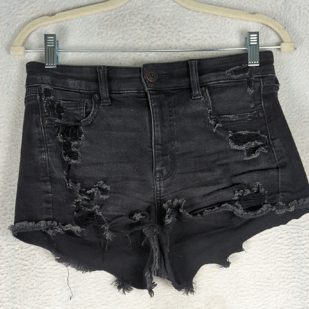 American‎ Eagle Women's Distressed Hi-Rise Shorts Size 4